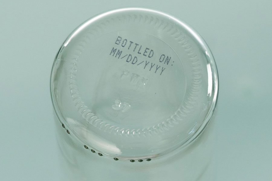 bottom glass jar