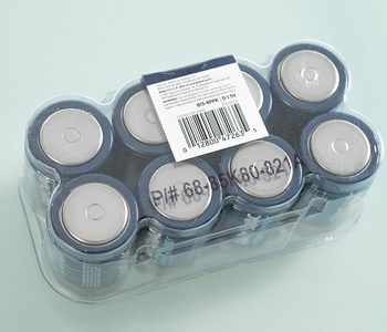 plastic battery packaging with part number